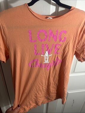 Kids Orange 'Long Live' Graphic Tee by